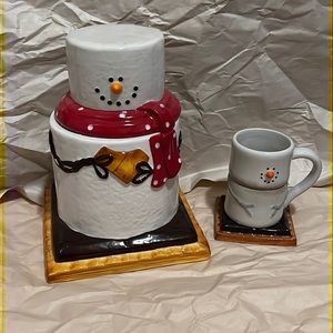 Christmas snowman decor pieces